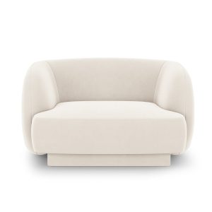 Fotel MILEY Welur Beż jasny 274063 Fotel MILEY Welur Beż jasny 274063