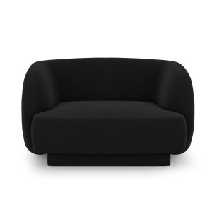 Fotel MILEY Welur Czarny 274049 Fotel MILEY Welur Czarny 274049