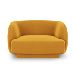 Fotel MILEY Welur Żółty 274474 Fotel MILEY Welur Żółty 274474