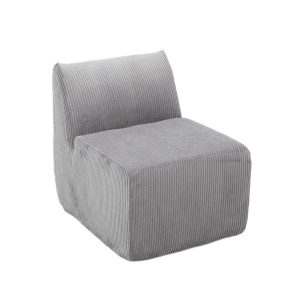 Fotel modułowy SVELA szary sztruksowy 59,5x80x62 cm HOMLA 916910