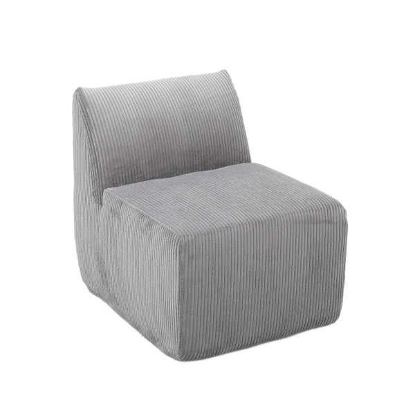 Fotel modułowy SVELA szary sztruksowy 59,5x80x62 cm HOMLA 916910