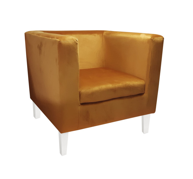 Fotel Monaco nogi 20 białe MG15 131561