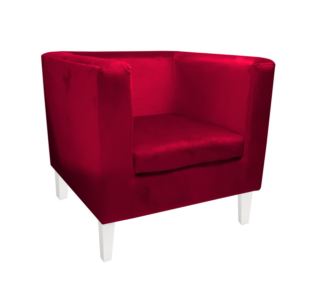 Fotel Monaco nogi 20 białe MG3 131572