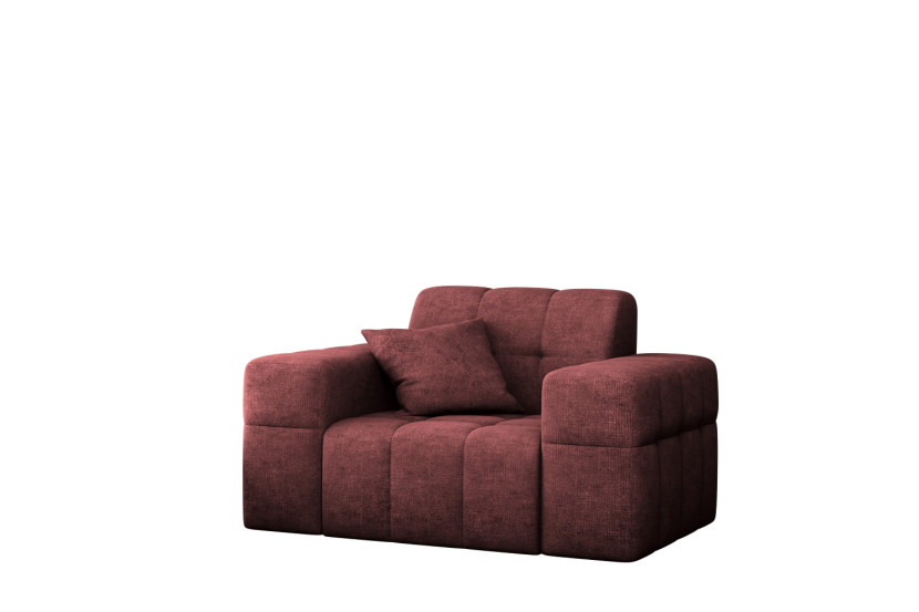 Fotel NIMES, tkanina Perfect Harmony, Bordowy 679399