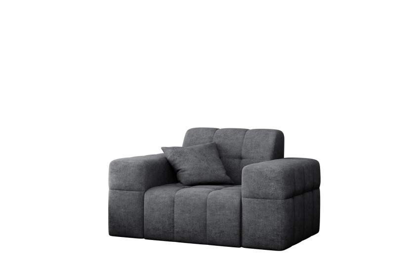 Fotel NIMES, tkanina Perfect Harmony, Ciemnoszary 679406