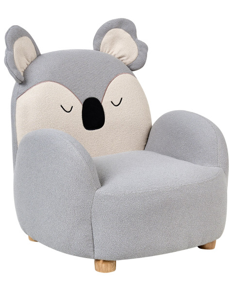 Fotel niski dla dzieci miś koala szary 668418