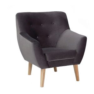Fotel NORDIC 1 VELVET szary 840005 Fotel NORDIC 1 VELVET szary 840005