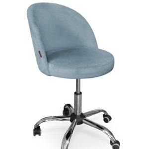 Fotel obrotowy ASTON / srebrno-niebieski / chrom / BL06 377786 Fotel obrotowy ASTON / srebrno-niebieski / chrom / BL06 377786