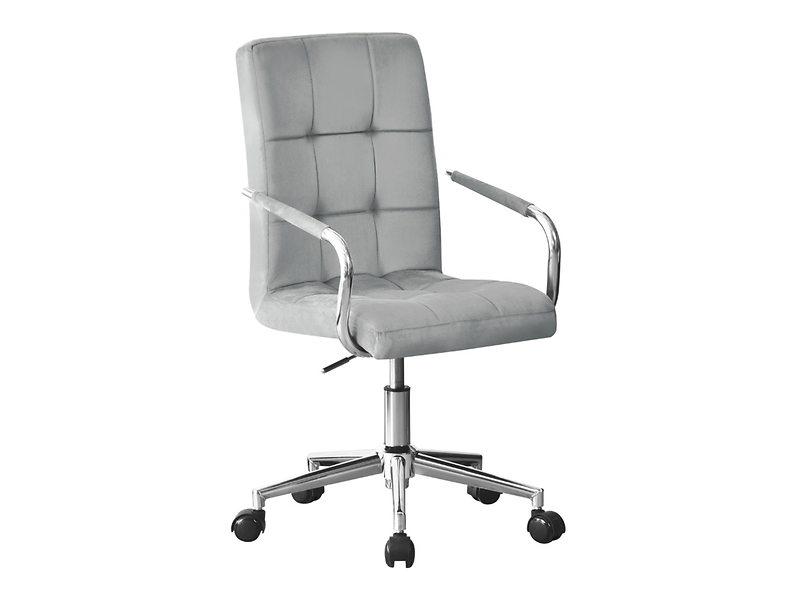 Fotel obrotowy Cosmo welurowy szary 47032