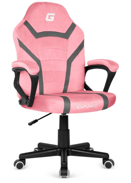 Fotel obrotowy do biurka MARIO ALCANTARA PINK + GREY 790584