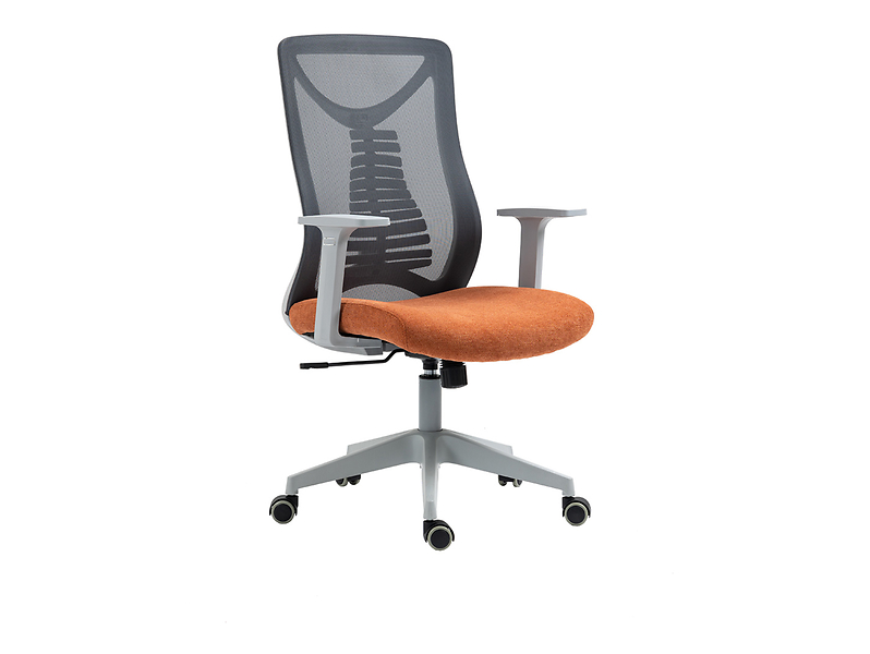 Fotel obrotowy Ergolex szaro-pomarańczowy 705407