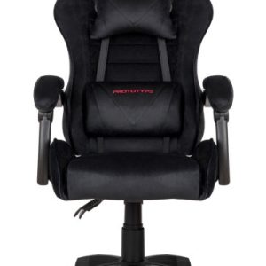 Fotel obrotowy gamingowy ENZO XL BLACK ALCANTARA 790596