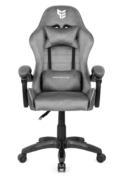 Fotel obrotowy gamingowy ENZO XL GREY ALCANTARA 790583