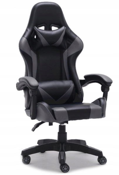 Fotel obrotowy gamingowy krzesło TUDOR Szary 764310