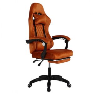 Fotel Obrotowy Grind Z Podnóżkiem I Masażerem, Welur – Ko36M 812682