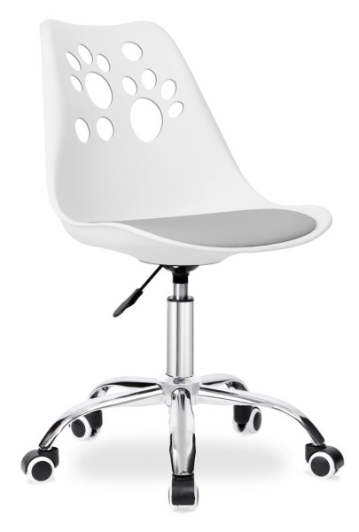 Fotel obrotowy Grover białoszary 335040