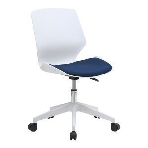 Fotel obrotowy Kili biało – niebieski 656207