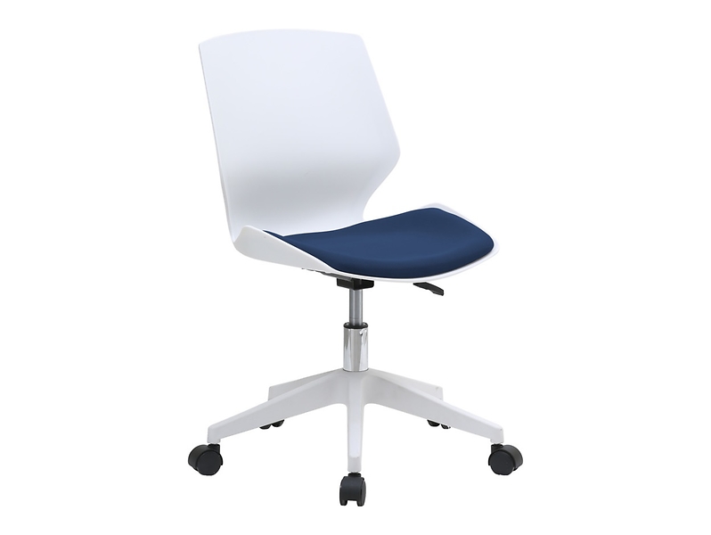 Fotel obrotowy Kili biało - niebieski 656207