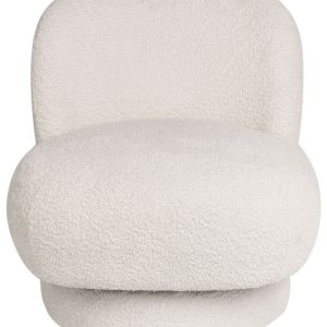 Fotel obrotowy kubełkowy boucle biały 300577 Fotel obrotowy kubełkowy boucle biały 300577