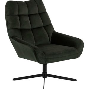 FOTEL OBROTOWY Paris ciemnozielony TAPICEROWANY metal 310438 FOTEL OBROTOWY Paris ciemnozielony TAPICEROWANY metal 310438