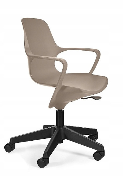 Fotel obrotowy POGO brązowy tworzywo PP 395642