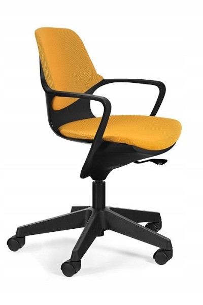 Fotel obrotowy POGO czarny siedzisko/oparcie honey 395653