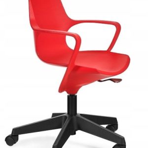 Fotel obrotowy POGO czerwony tworzywo PP 395644 Fotel obrotowy POGO czerwony tworzywo PP 395644