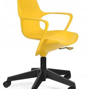 Fotel obrotowy POGO żółty tworzywo PP 395654 Fotel obrotowy POGO żółty tworzywo PP 395654