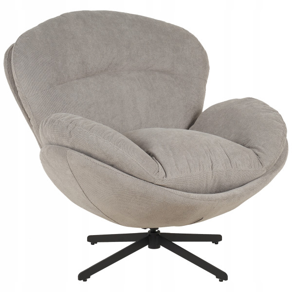 Fotel obrotowy wypoczynkowy FO106 Milo 3D szary 758947