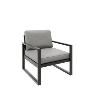 Fotel ogrodowy ALICANTE – beżowy, minimalistyczna forma 1049031 Fotel ogrodowy ALICANTE – beżowy, minimalistyczna forma 1049031