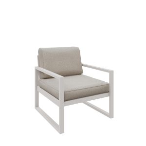 Fotel ogrodowy ALICANTE Kremowy 1049027 Fotel ogrodowy ALICANTE Kremowy 1049027