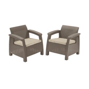 Fotel ogrodowy Corfu Duo (2szt. w zestawie) – cappuccino 154898