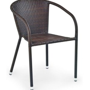 Fotel ogrodowy Halmar z rattanu syntetycznego brązowy 78x57x57 cm 1033861 Fotel ogrodowy Halmar z rattanu syntetycznego brązowy 78x57x57 cm 1033861