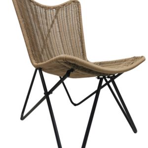Fotel ogrodowy mocny leżak boho rattan Rimini 995501 Fotel ogrodowy mocny leżak boho rattan Rimini 995501