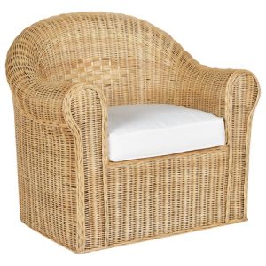 Fotel ogrodowy rattanowy naturalny 300619