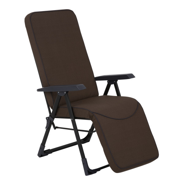 Fotel ogrodowy z podnóżkiem Modena Kwadrat Plus Black Edition PATIO 659828