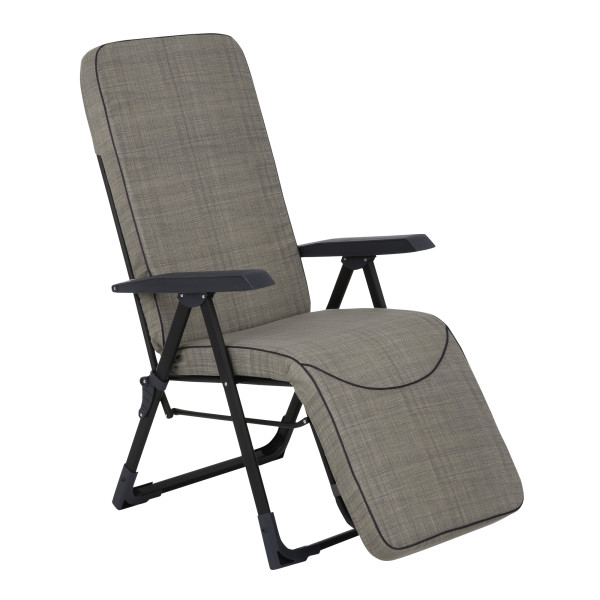Fotel ogrodowy z podnóżkiem Modena Kwadrat Plus Black Edition PATIO 659822