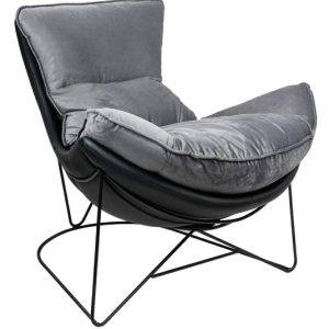 Fotel OTILIA STAND VELVET ciemny szary welur 185977 Fotel OTILIA STAND VELVET ciemny szary welur 185977