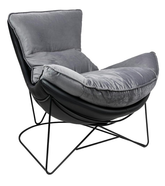 Fotel OTILIA STAND VELVET ciemny szary welur 185977