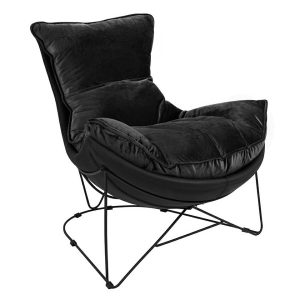 Fotel OTILIA STAND VELVET czarny 211245 Fotel OTILIA STAND VELVET czarny 211245