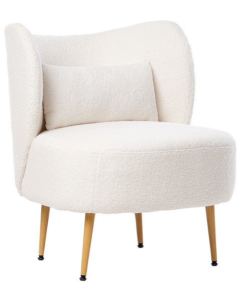 Fotel OTSBY II Z poduszką Boucle Kremowy 436604