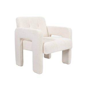 Fotel PELLE Beżowy 68x74x72 cm HOMLA 1037257 Fotel PELLE Beżowy 68x74x72 cm HOMLA 1037257