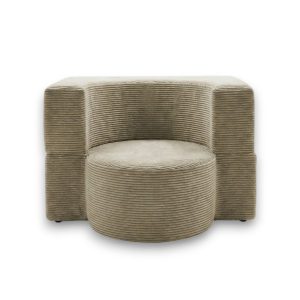Fotel piankowy Arc beżowy sztruks 986283 Fotel piankowy Arc beżowy sztruks 986283