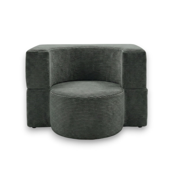 Fotel piankowy Arc szary sztruks 986280
