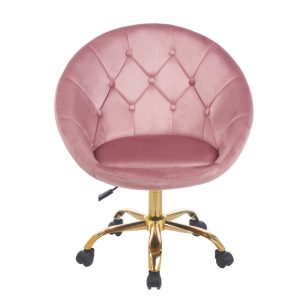 Fotel Podnoszony Elegancki Obrotowy Welur Na Kółkach Rundo Różowy Jumihome 804679 Fotel Podnoszony Elegancki Obrotowy Welur Na Kółkach Rundo Różowy Jumihome 804679