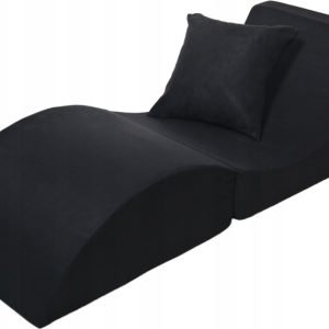 Fotel relaksacyjny VELINDA 150x60x40cm 3w1 składany sofa pufa leżanka 1078391