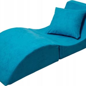 Fotel relaksacyjny VELINDA 150x60x40cm 3w1 składany sofa pufa leżanka 1078393