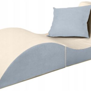 Fotel relaksacyjny VELINDA 150x60x40cm 3w1 składany sofa pufa leżanka 1078403
