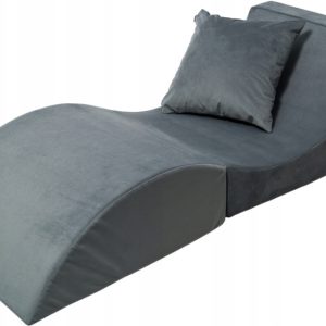 Fotel relaksacyjny VELINDA 150x60x40cm 3w1 składany sofa pufa leżanka 1078404