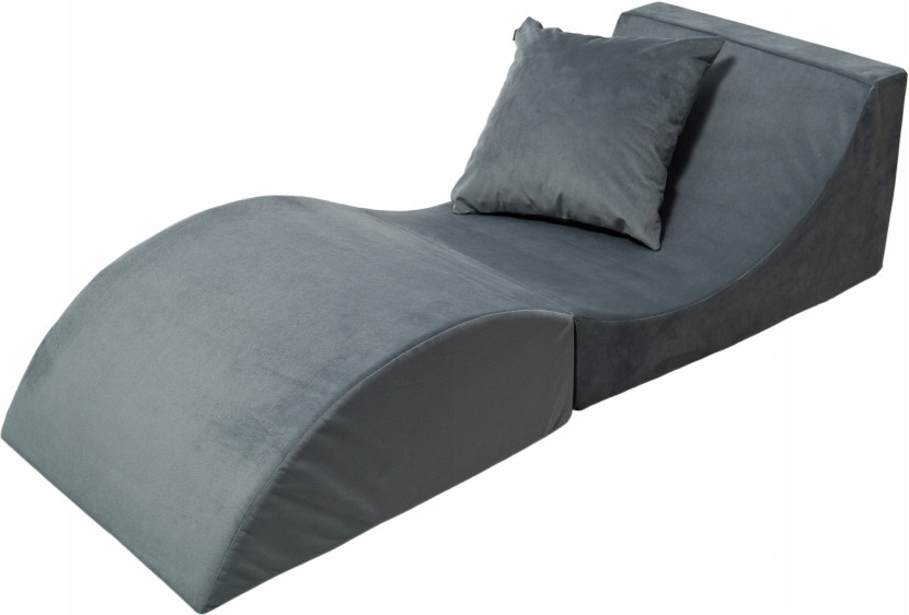 Fotel relaksacyjny VELINDA 150x60x40cm 3w1 składany sofa pufa leżanka 1078404